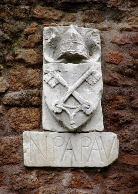 ponte nomentano stemma papa niccolo V