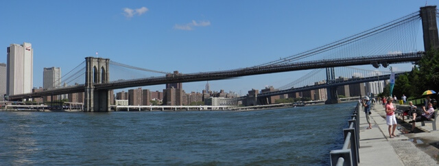 Brooklyn & Manhattan Bridges brooklyn bridge manhattan bridge new york