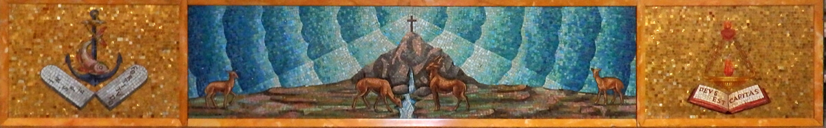 arborea visita chiesa santissimo redentore mosaico