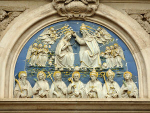 benedetto buglioni incoronazione della vergine chiesa di san salvatore ad ognissanti firenze