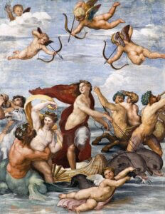 villa farnesina roma raffaello trionfo di galatea